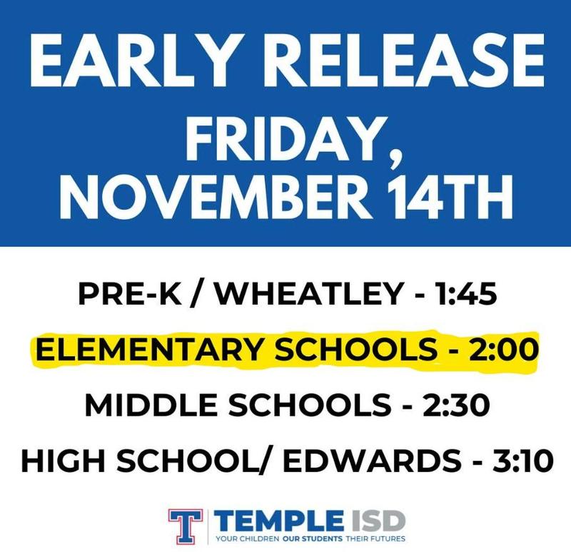EARLY RELEASE/ SCHEDULE CHANGE Featured Photo
