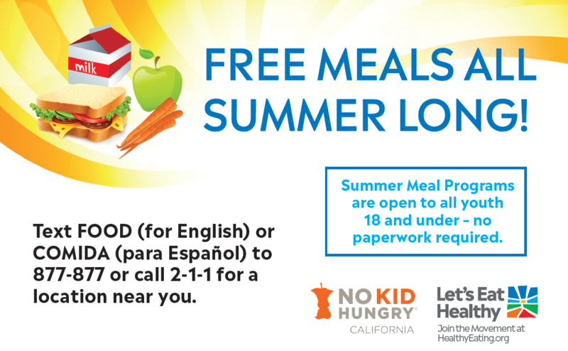 Free Meals All Summer Long