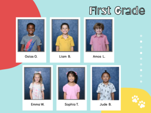 special award for 1st grade students sportsmanship at Parkway