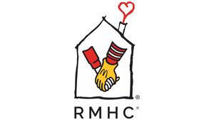 Two hands holding inside a house outline with a heart above.