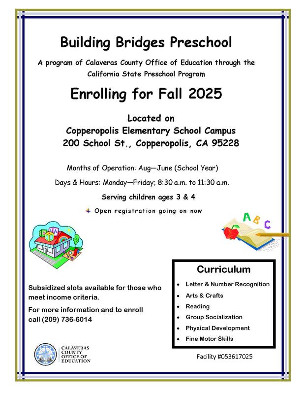 flyer for preschool enrollment