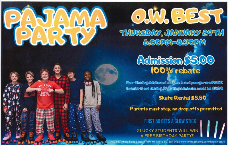 United Skates of America OW Best Fundraiser Pajama Party Featured Photo