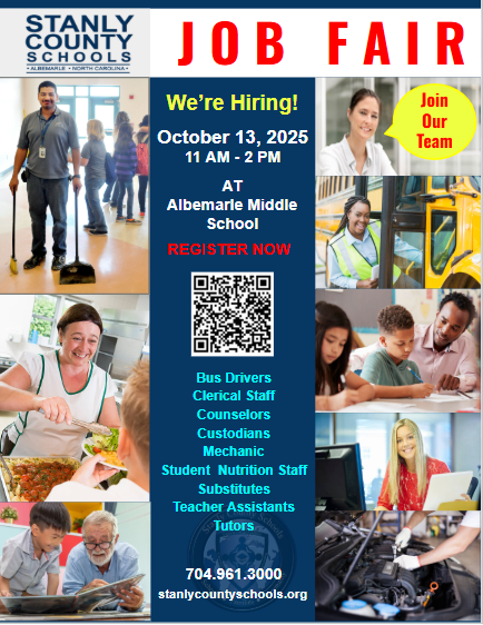 Job Fair October 13th 11AM-2 PM