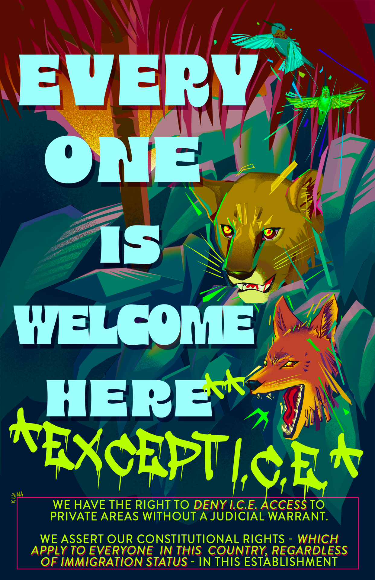 Everyone is Welcome Here Except ICE