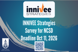 Graphic of Survey Announcement for Innivee Survey Deadline Oct 11, 2026