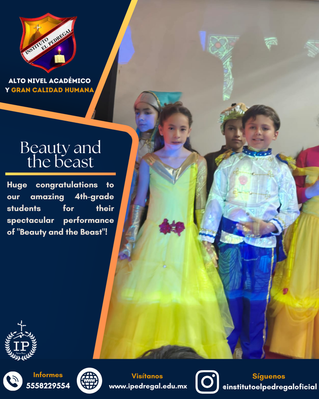 Huge congratulations to our amazing 4th-grade students for their spectacular performance of “Beauty and the Beast”! Featured Photo