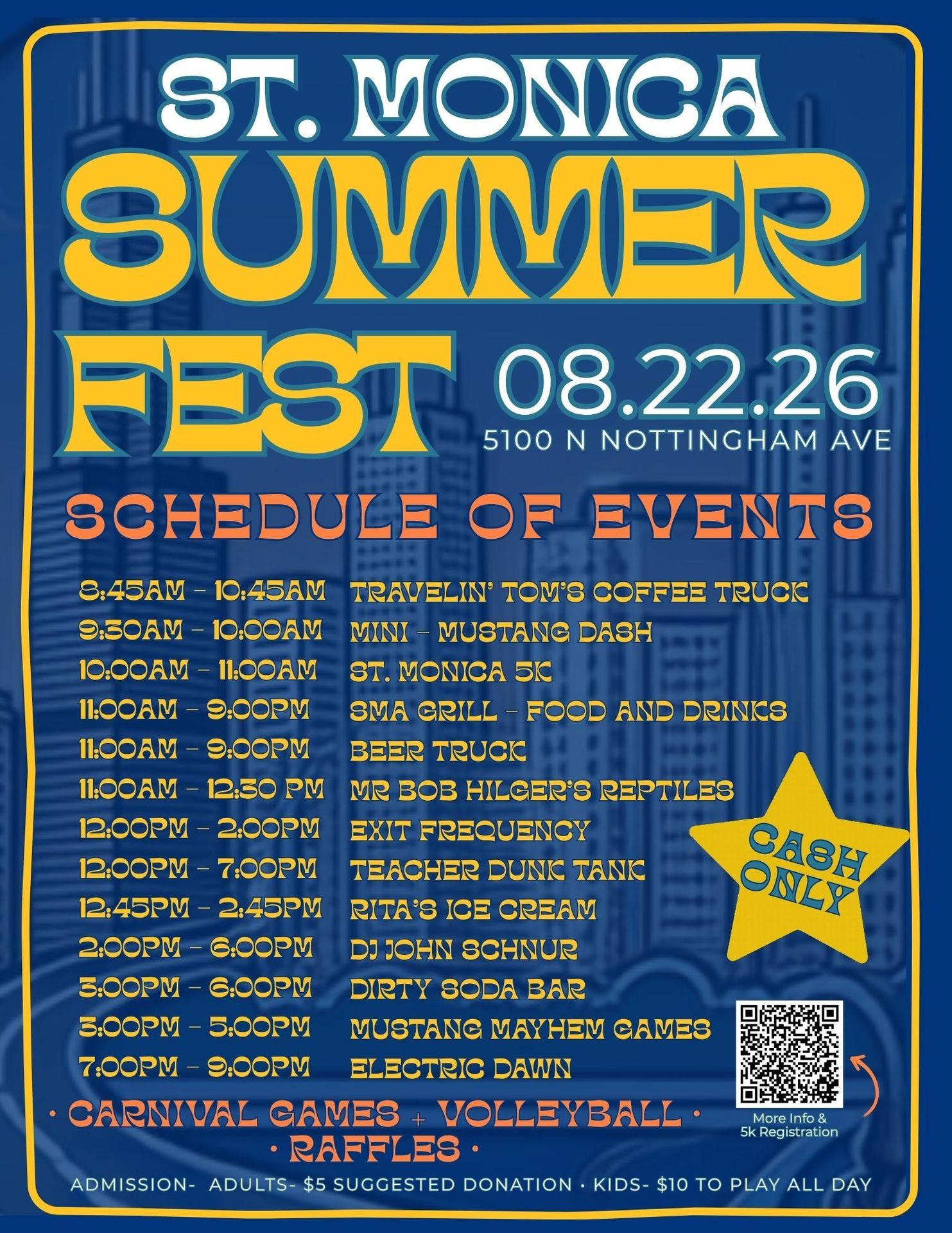 SUMMERFEST Schedule