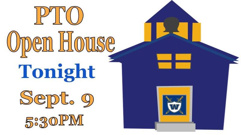 PTO/Open House Sept. 9 @ 5:30PM