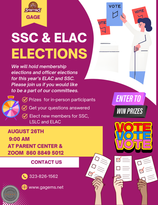 SSC and ELAC Elections