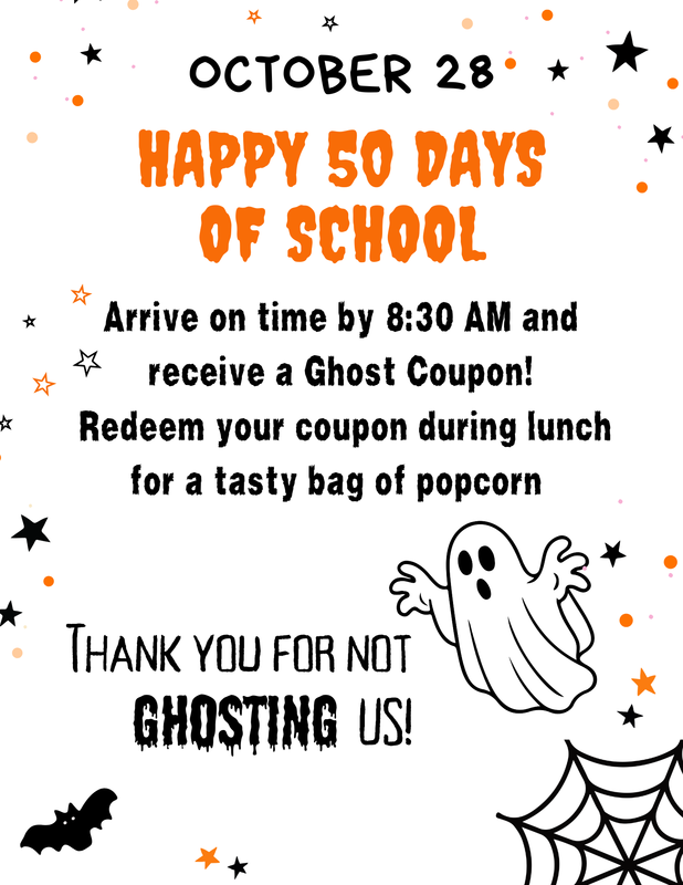 50 days of School Flyer