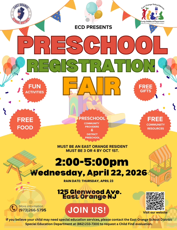 Preschool Registration Fair April 22