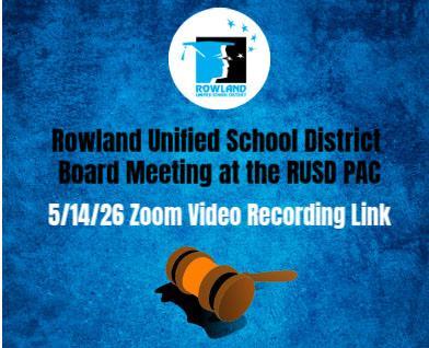 RUSD Board Meeting Zoom Link