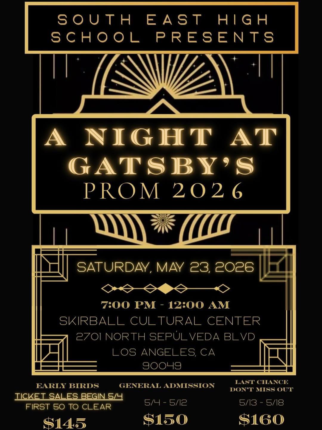 Senior Prom 2026! | South East Senior High