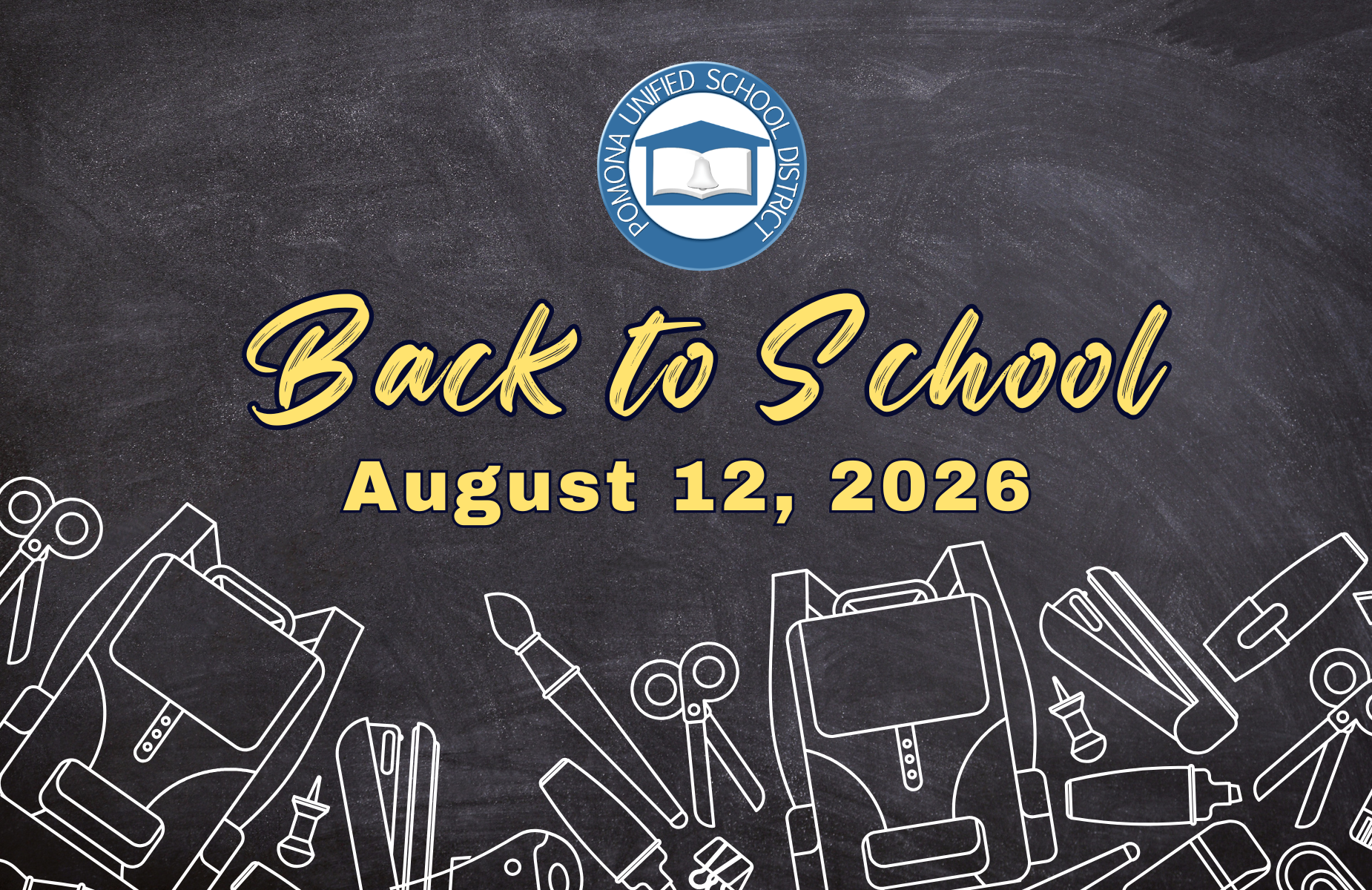 Back to School shuffle banner for website homepage