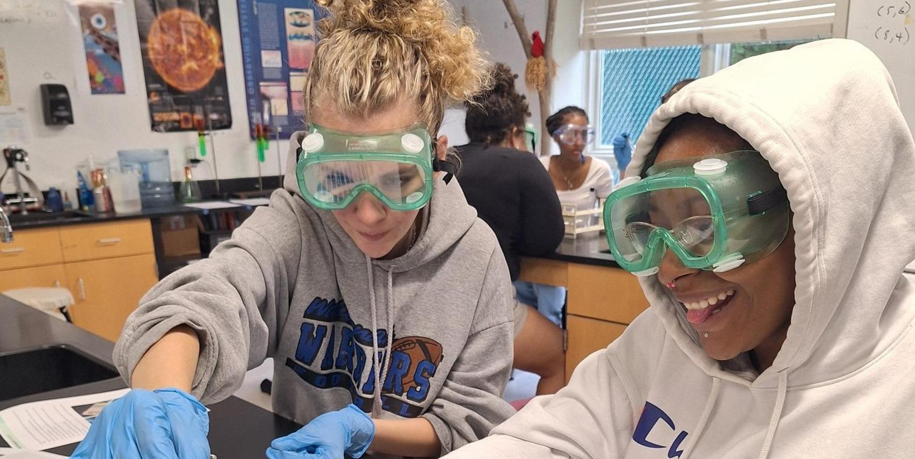 AP&reg; Biology Lab students
