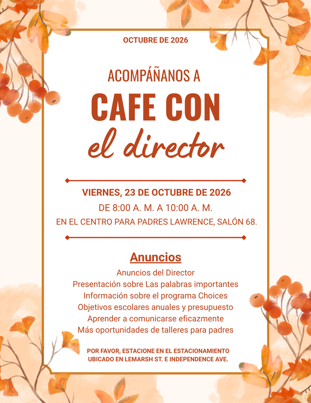 Cafe con el director