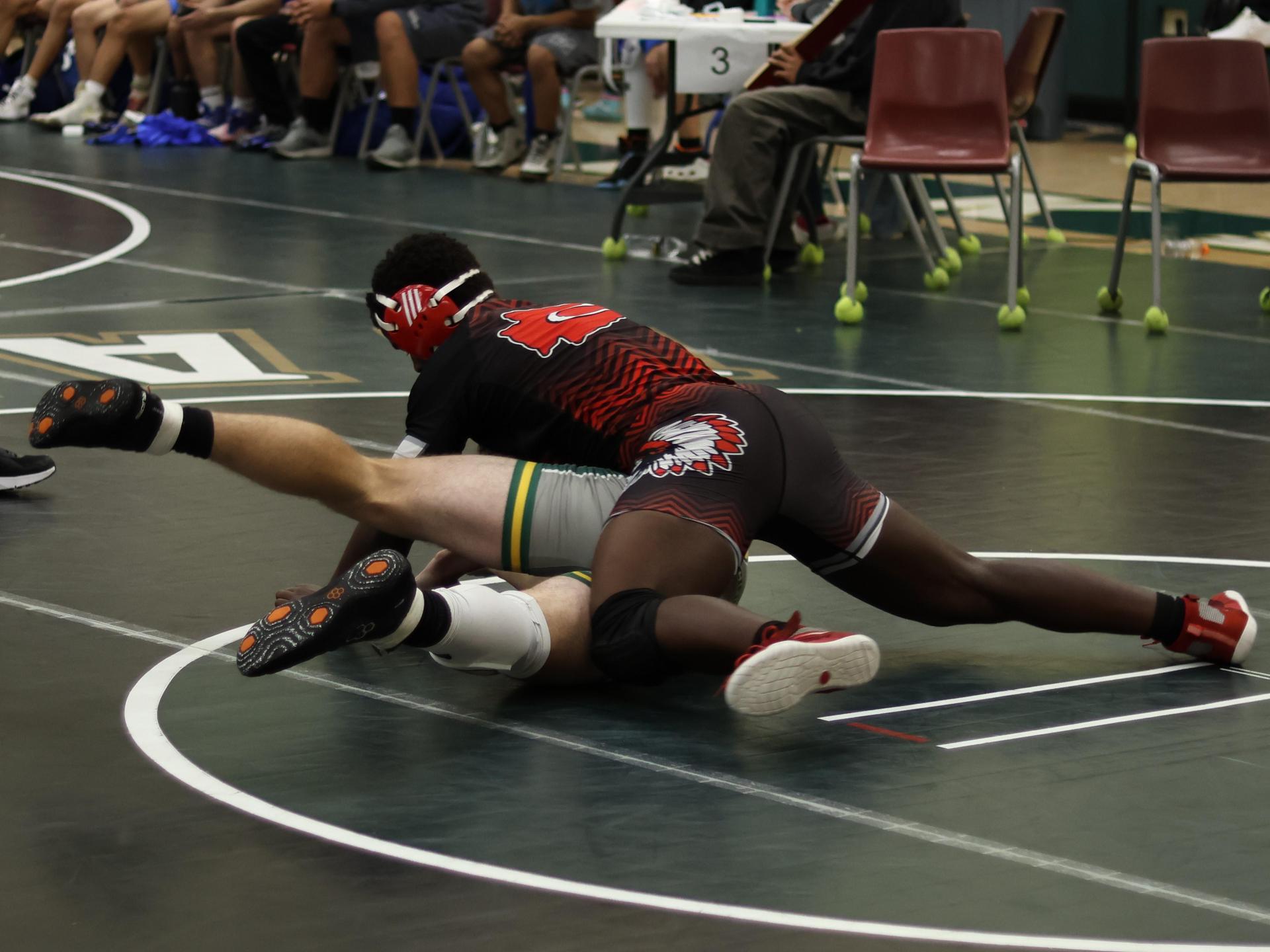 boys wrestling at liberty duals
