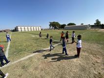 Students in PE class.