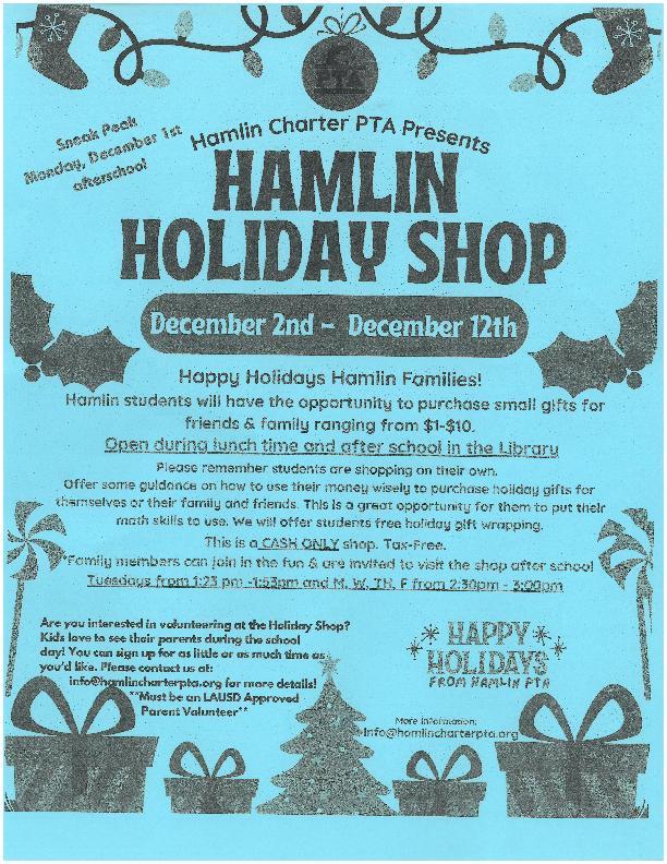 PTA Holiday Shop Featured Photo