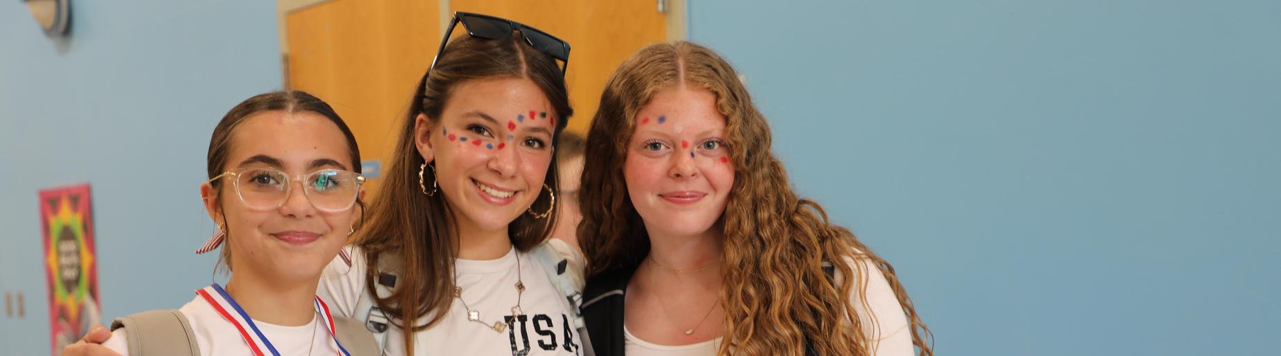 middleschoolers on USA day