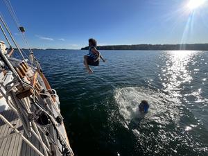 Jumping into the Ocean