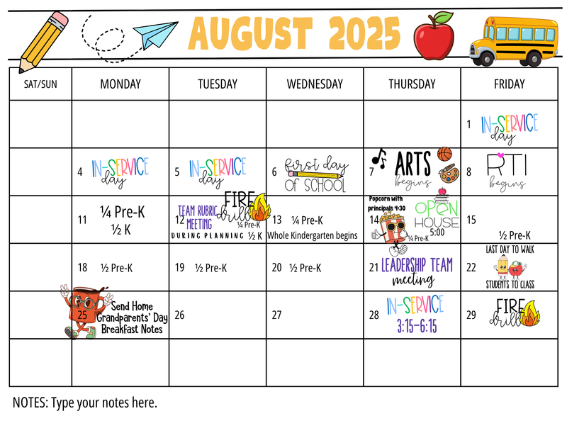 August Calendar Featured Photo