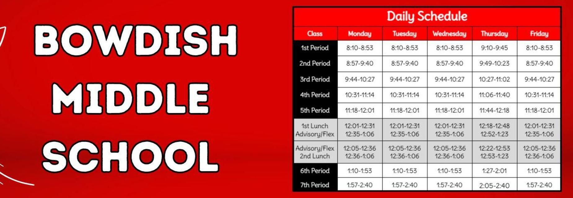 Bell Schedule