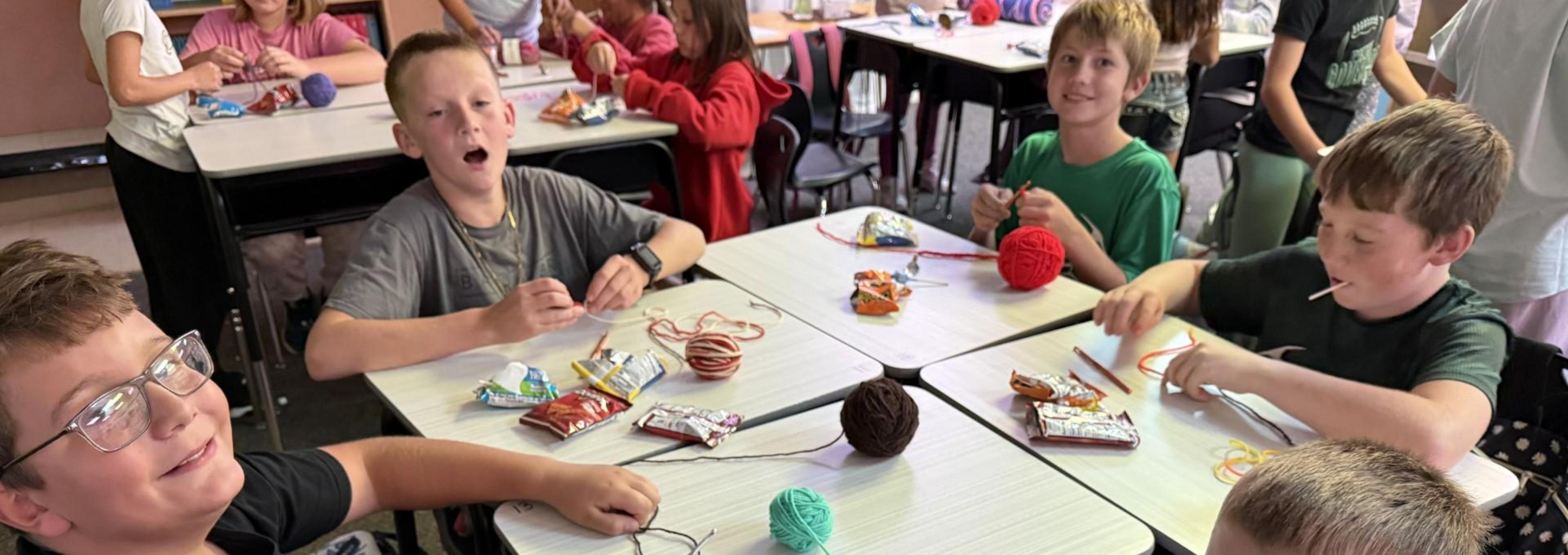 Pierre Elementary Students in Class