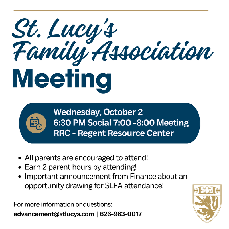 SLFA MEETING THIS WEEK!