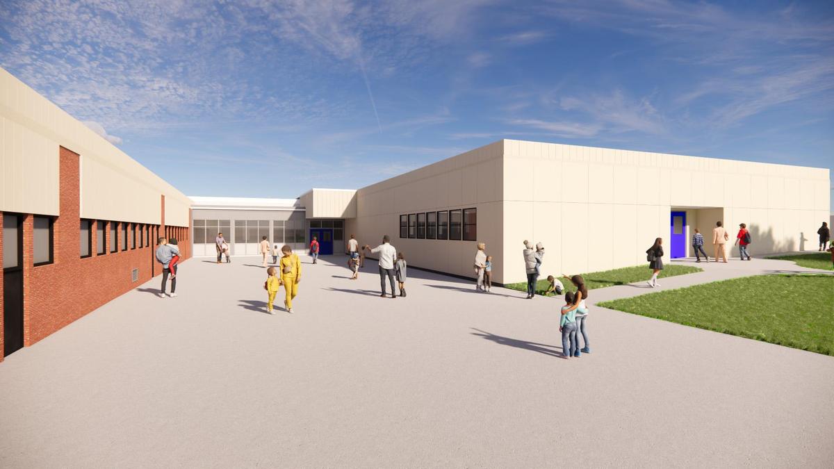Architectural rendering of pre-K addition