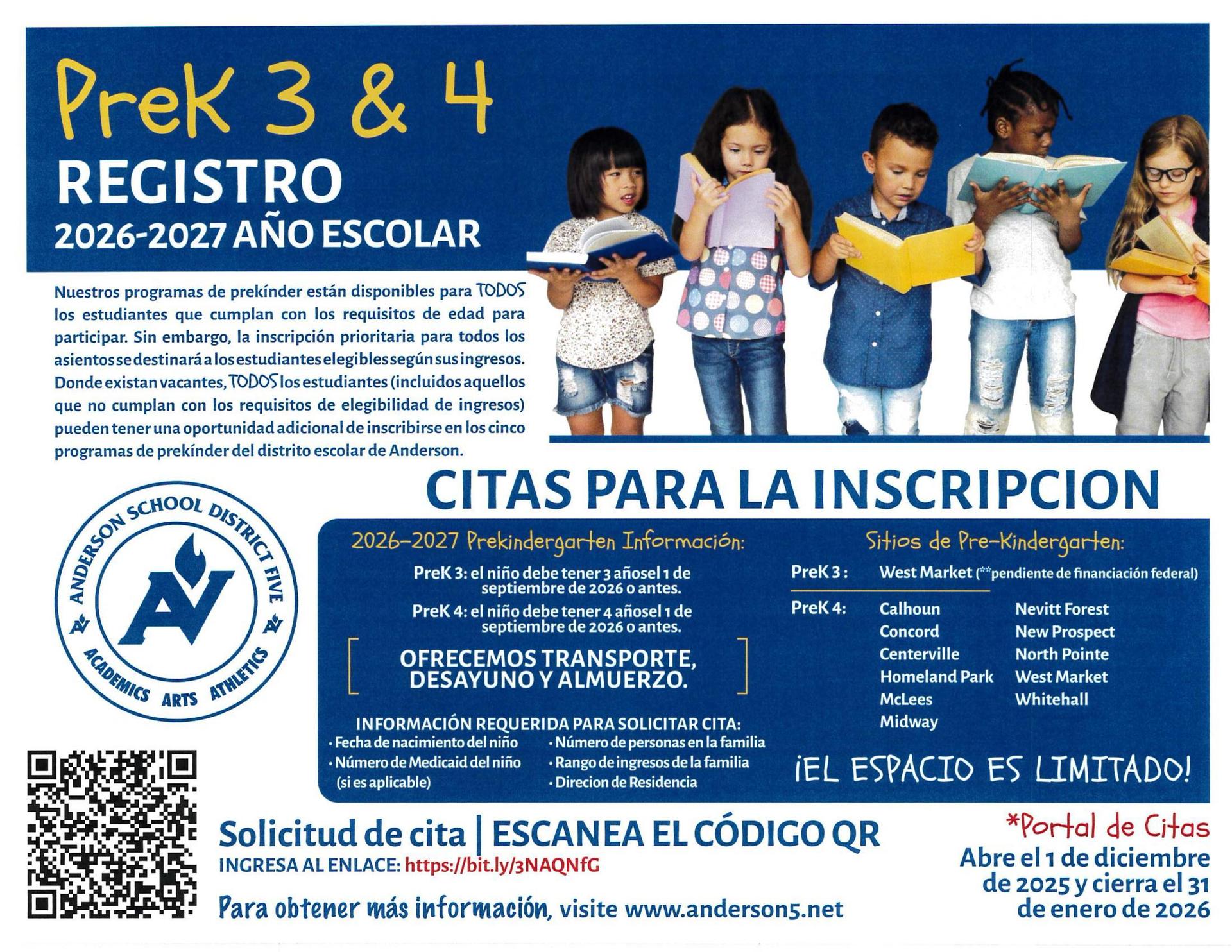 Preschool Registration Spanish
