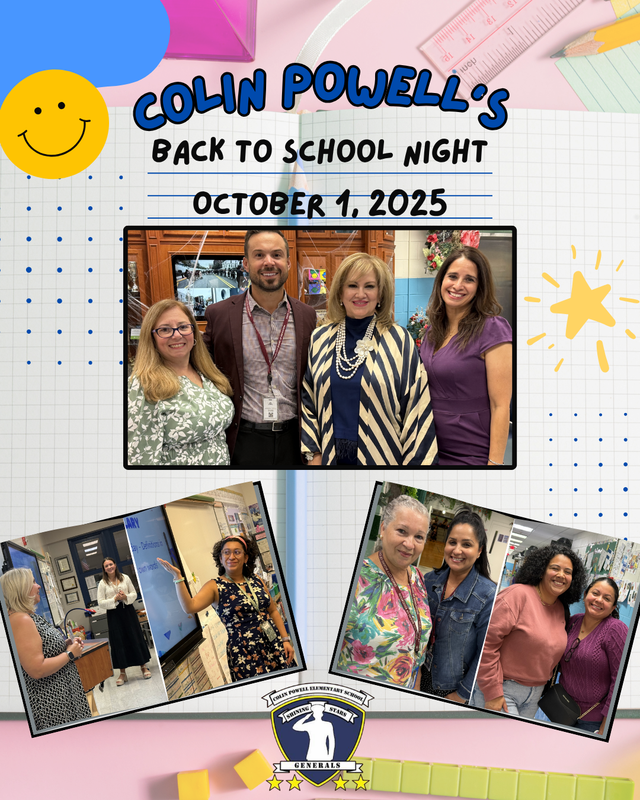 Back To School Night at the Colin Powell School