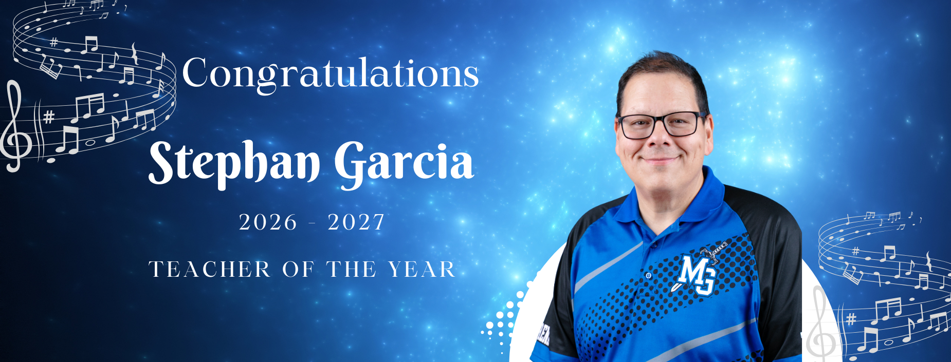 Stephan Garcia is the 2026-2027 teacher of the year for Gorena Elementary.