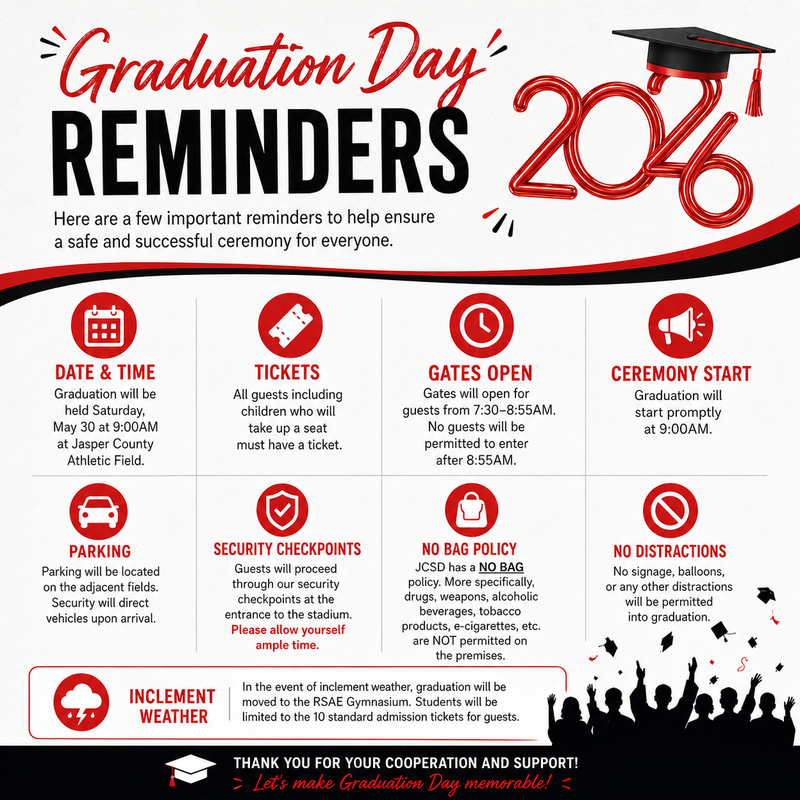 Graduation Day Reminders Featured Photo