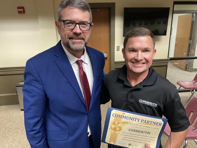 LCSD April 2026 Community Partner Recognition: Comsouth Representative