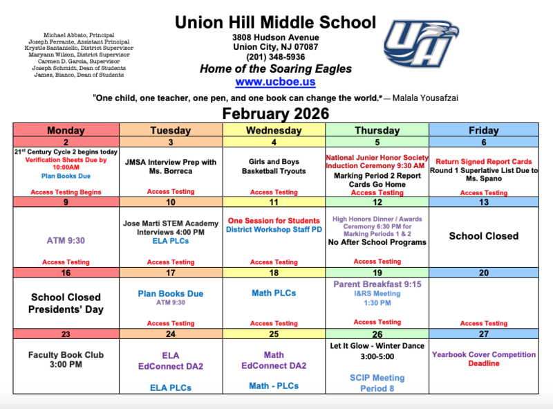 February 2026 Calendar