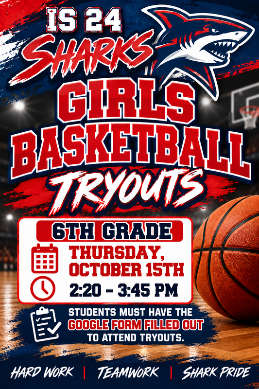 6th Grade Girls Basketball Tryouts