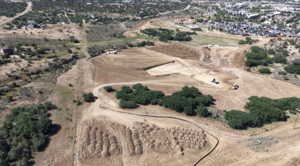 Drone footage shows construction progress on Three Springs Elementary School in June 2026. (Video credit: Mick Souder)