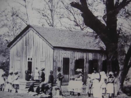 Old brown school building