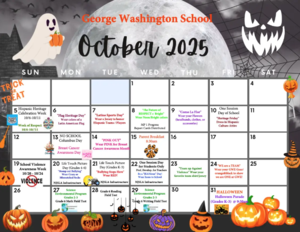 Washington School October 2025 Calendar