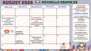 August Calendar