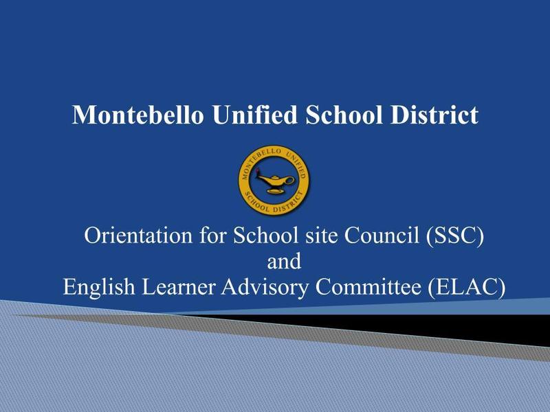 Beginning Slide for Parent Presentation