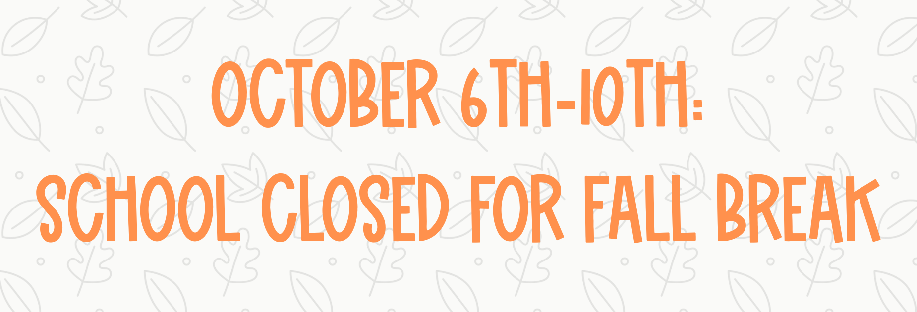 fall break