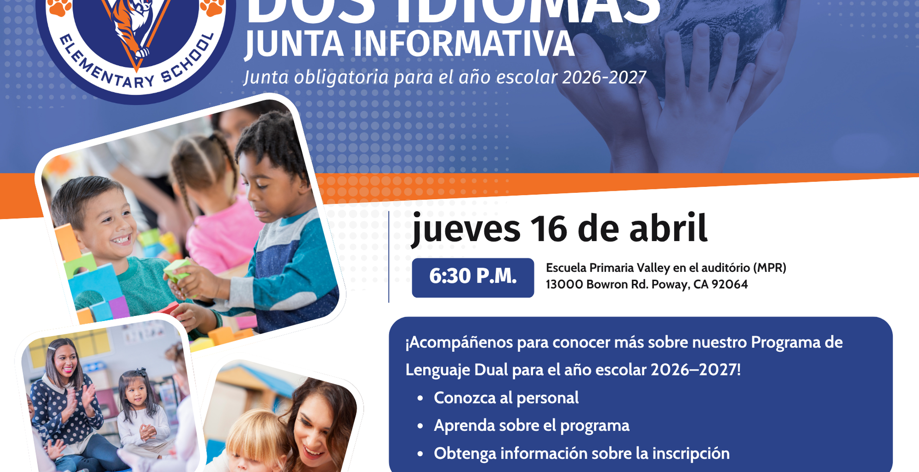 Dual Language meeting April 15th