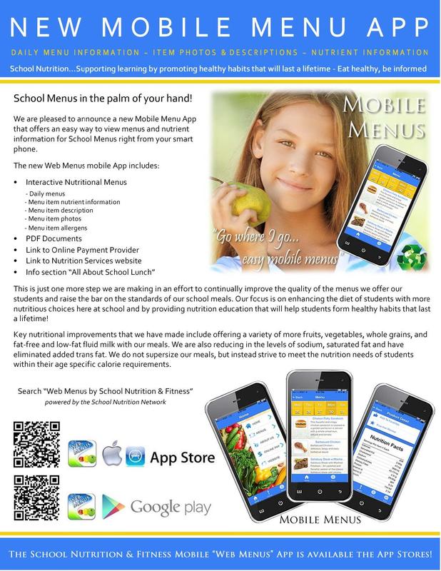 SFE Mobile Menu App Available - Replaces NutriSlice Featured Photo