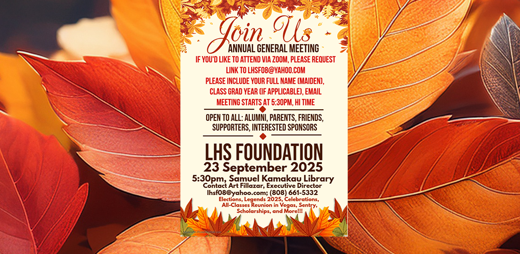 Amended LHS Foundation Meeting Flyer