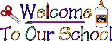 Picture saying welcome to our school