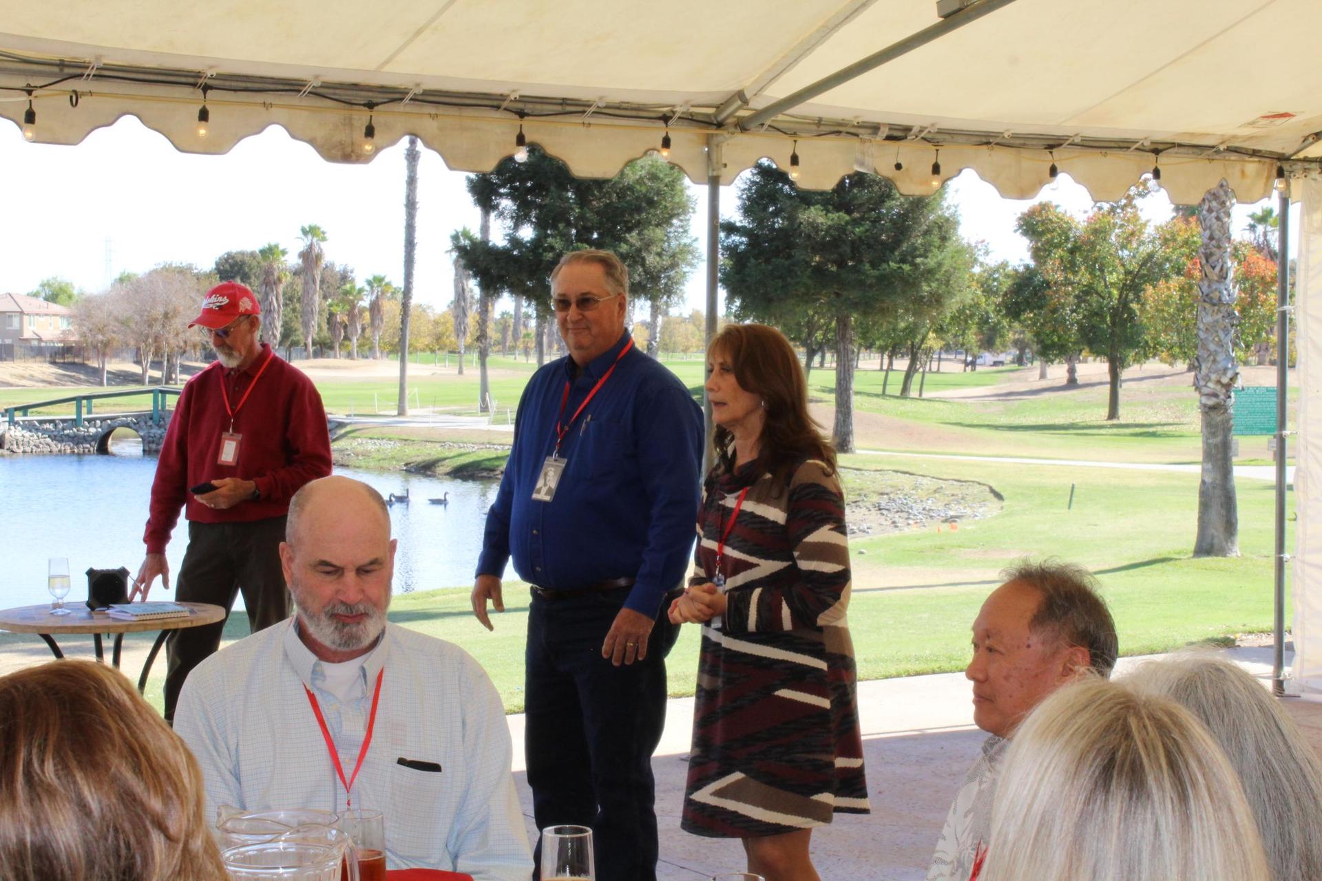 Members of the class of 1971 at their 50 year reunion