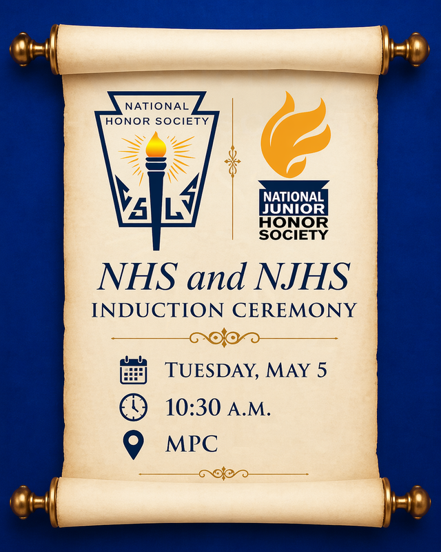 NJHS/NHS Induction Ceremony Tuesday, May 5 Featured Photo