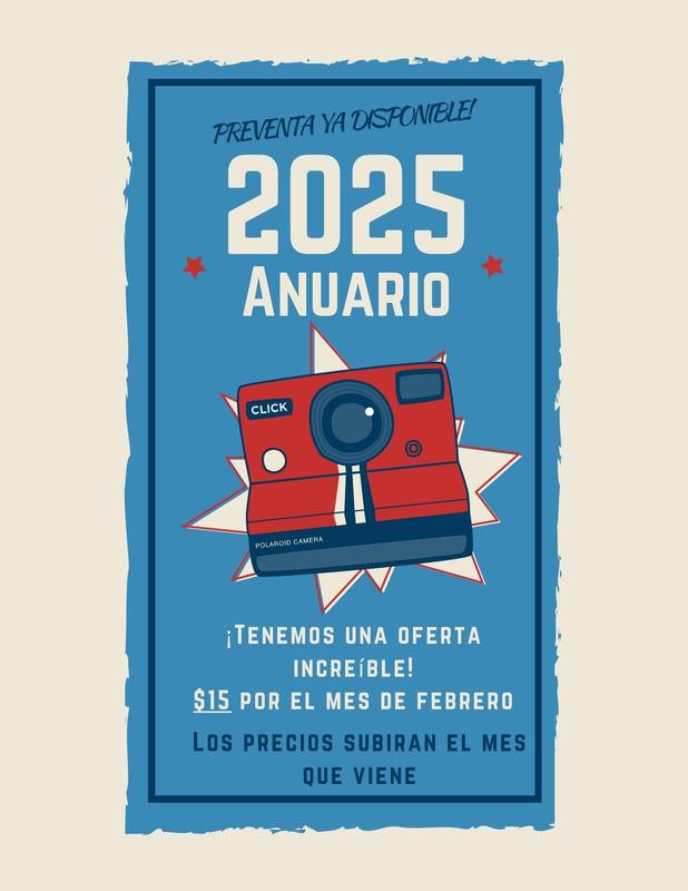 SPANISH YEARBOOK FLYER $15